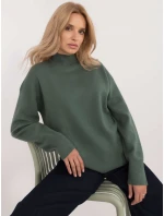 Jumper D93111AD90910A2 tmavozelený