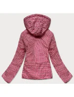 Červená obojstranná dámska prešívaná bunda (B9775-4) Červená obojstranná dámska prešívaná bunda (B9775-4)