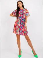 Šaty DHJ SK 9651.51 tmavo ružová