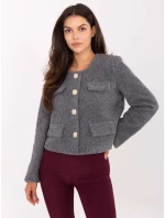 IT KR bunda FL9586.64 tmavo sivá