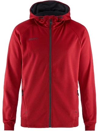 Craft Corporate ADV Unify Hoodie Jacket M Pánska bunda s kapucňou 81.9132 jasne červená Craft Corporate ADV Unify Hoodie Jacket M Pánska bunda s kapucňou 81.9132 jasne červená