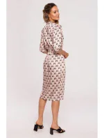 M668 Zavinovacie šaty s potlačou - model 3