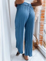 Dámske modré nohavice RUFFLES FashionStreet UY1541