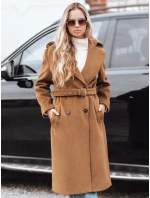 Dámsky zimný kabát klasický trenčkot hnedý FashionStreet NY0761 Dámsky zimný kabát klasický trenčkot hnedý FashionStreet NY0761