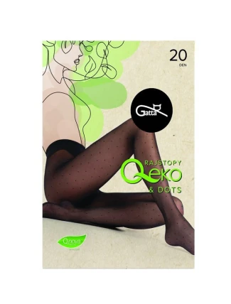 Gatta Q-Eko&Dots pančuchy 20 den 5-XL Gatta Q-Eko&Dots pančuchy 20 den 5-XL