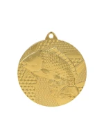 Zlatá medaila - rybolov - ryba - oceľová medaila