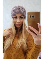 Dámska čiapka Eliza K205 dark pink+graphite