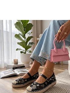 Espadrilky J2933 čierne - Solea