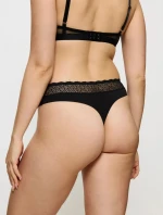 Dámske tangá Feel of Modal String - BLACK - black 0004 - TRIUMPH