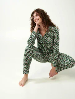 Vamp - Pyžamo s potlačou a gombíkmi 21322 - Vamp