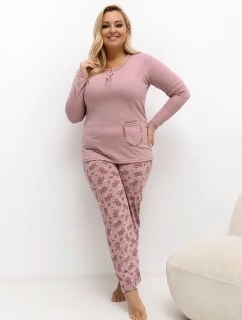 Pohodlné pyžamo pre plnoštíhly model 221193 Forever Pink