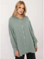 Košeľa D70032M11066D3 pistáciová