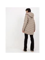 Béžová páperová zimná bunda s kapucňou (NM-KR-P22-6632-62.00P)