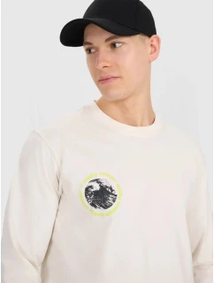 Pánske tričko s potlačou Regular Longsleeve 4F 4FWSS25TLONM392-11S pánske