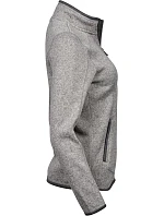 Tee Jays TJ 9616 Dámska melírovaná pletená fleecová bunda 18.9616 šedá melírovaná Tee Jays TJ 9616 Dámska melírovaná pletená fleecová bunda 18.9616 šedá melírovaná