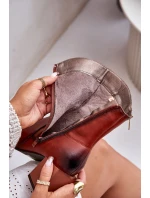 Ocieplane Botki Damskie Na Obcasie Słupku Brązowe Relabina