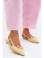 Dámské sandály z umělé kůže na nízkém podpatku Želmera