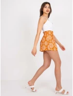 Šortky D73771M62238KA tmavo oranžová