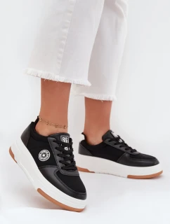 Sneakersy Damskie Na Platformie Big Star RR274573 HI-POLY SYSTEM Czarne