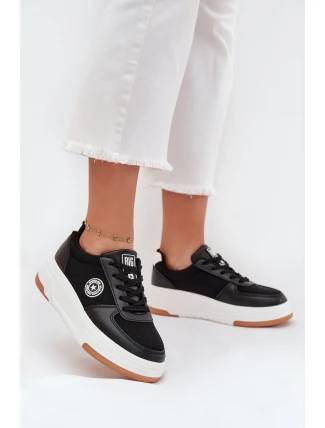 Sneakersy Damskie Na Platformie Big Star RR274573 HI-POLY SYSTEM Czarne