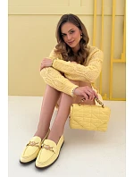 Dámské mokasíny s ozdobným detailem Žluté Rosynne