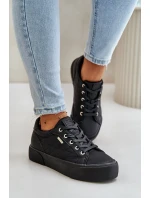 Dámske tenisky na platforme Big Star Black