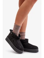 Snežnice s ornamentom na platforme Big Star Black