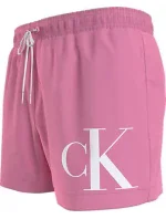 Pánske plavky SHORT DRAWSTRING KM0KM00967 TFZ pink - Calvin Klein Pánske plavky SHORT DRAWSTRING KM0KM00967 TFZ pink - Calvin Klein