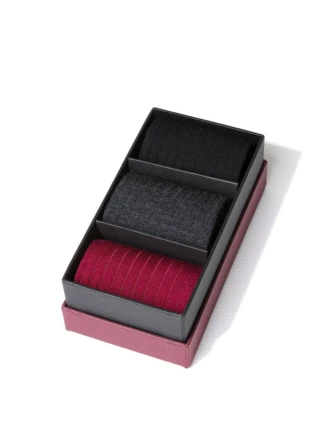 Krabice 3 páry - pánske vlnené ponožky 175