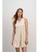 Vamp - Pohodlné jednofarebné dámske šaty 16173 - Vamp