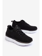 Damskie Sznurowane Buty Sportowe Czarne Lavarone