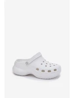 Dámske penové papuče na pevnej podrážke Big Star RR274A119 White Dámske penové papuče na pevnej podrážke Big Star RR274A119 White