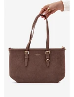Shopper taška z imitácie semišu Taupe Araminta