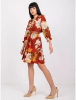 Šaty LC SK 22K 3039.51P tmavo oranžová