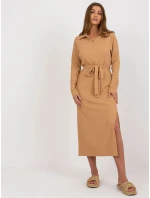 Šaty LK SK 509227.83P camel Šaty LK SK 509227.83P camel
