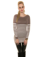 Sexy KouCla sweater/dress striped with buttons