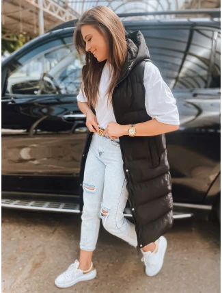 Dámska prešívaná vesta ELLA black FashionStreet TY3030 Dámska prešívaná vesta ELLA black FashionStreet TY3030
