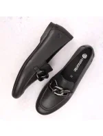 Remonte W RKR645 čierna kožená pohodlná poltopánka na retiazke Remonte W RKR645 čierna kožená pohodlná poltopánka na retiazke