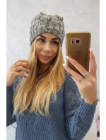 Fleecová čiapka Roksana K209 tmavo šedá