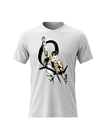 Pánske bavlnené tričko s potlačou - FREDDIE MERCURY - biele Pánske bavlnené tričko s potlačou - FREDDIE MERCURY - biele