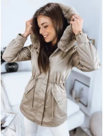 Dámska bunda MEGI beige FashionStreet TY3304