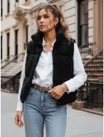 Dámska vesta z ovčej kože BEEWARM black FashionStreet TY3845