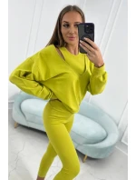 3-dielny set blúzka + top + legíny kivi 3-dielny set blúzka + top + legíny kivi