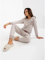 Pyžamo BR PI 9114 svetlo béžové