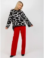 Sveter RV SW 14276.09X biela čierna Sveter RV SW 14276.09X biela čierna