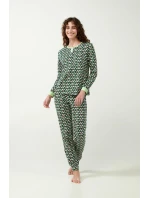 Dámske bavlnené pyžamo Green timbert 21321 - Vamp
