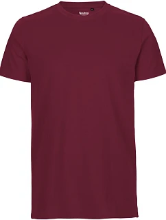 Neutral O 61001 Pánske tričko z bio bavlny 77.6101 bordó