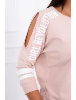 Girl Revolution set tmavo púdrovo ružový