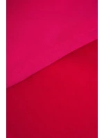 Šaty s kapucňou a bočným rázporkom fuchsiová