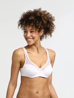 Dámska podprsenka z bio bavlny DIM GENEROUS COTTON BIO BRA biela - DIM